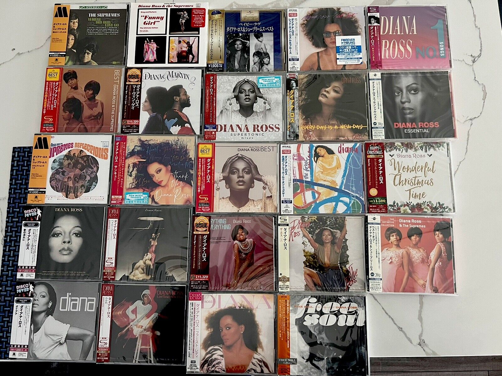 diana ross japan cd Collection Perfect Conditions. 24 Cds. Ross & Supremes Rare