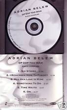 ADRIAN BELEW Op Zop 5TRX SAMPLER PROMO Radio DJ CD Single MINT USA picture