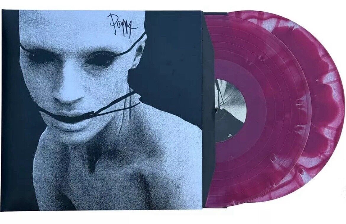 POPPY I Disagree (More) SIGNED Oxblood + Clear Cloudy 2LP Autographed {PRESALE}
