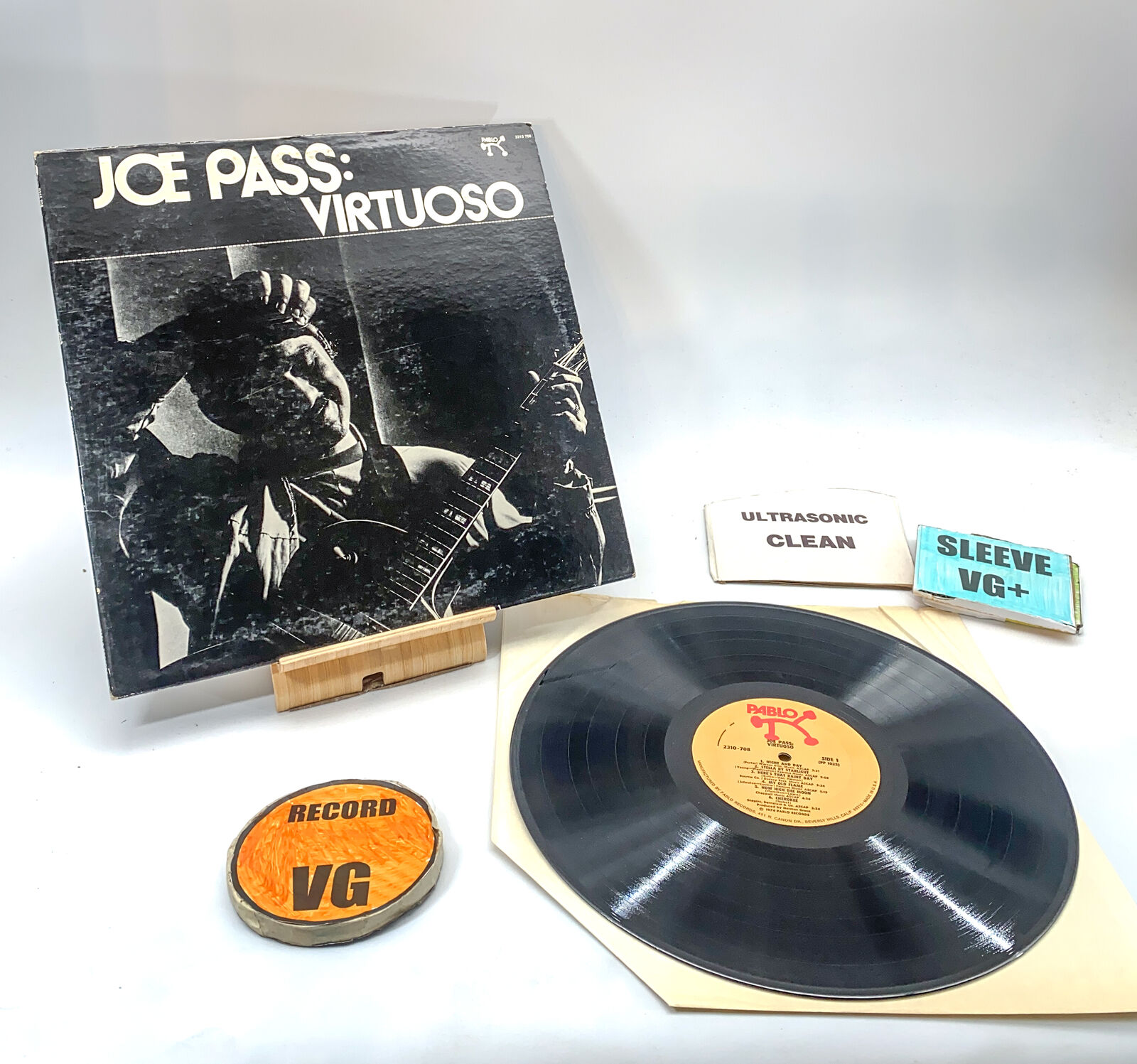 Joe Pass - Virtuoso 1974 VG/VG+ Ultrasonic Clean Vintage Vinyl