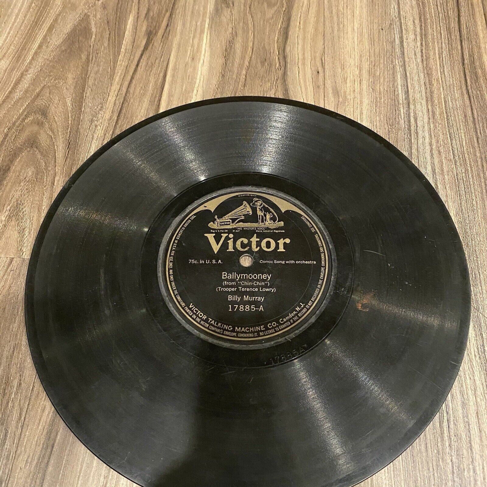 78RPM Victor 17885 Billy Murray - Ballymooney / Floating Green River
