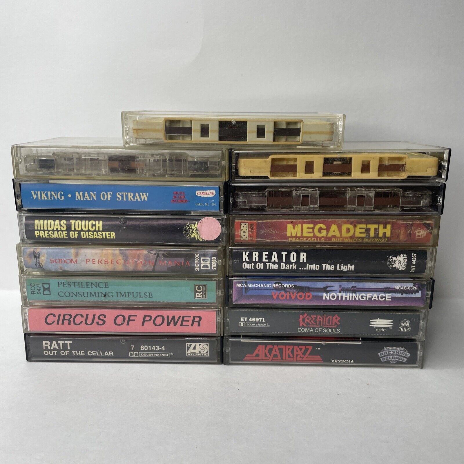 Huge Lot Of 80s/90s Thrash Metal Death Cassette Tapes Sodom + More Read Desc.