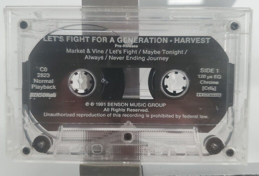 Let\'s Fight For A Generation Harvest Music. Pre Release Promo On Benson MUSIC 