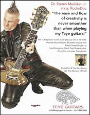 RocknDoc & The Back Bones Teye guitar advertisement 2022 ad print picture