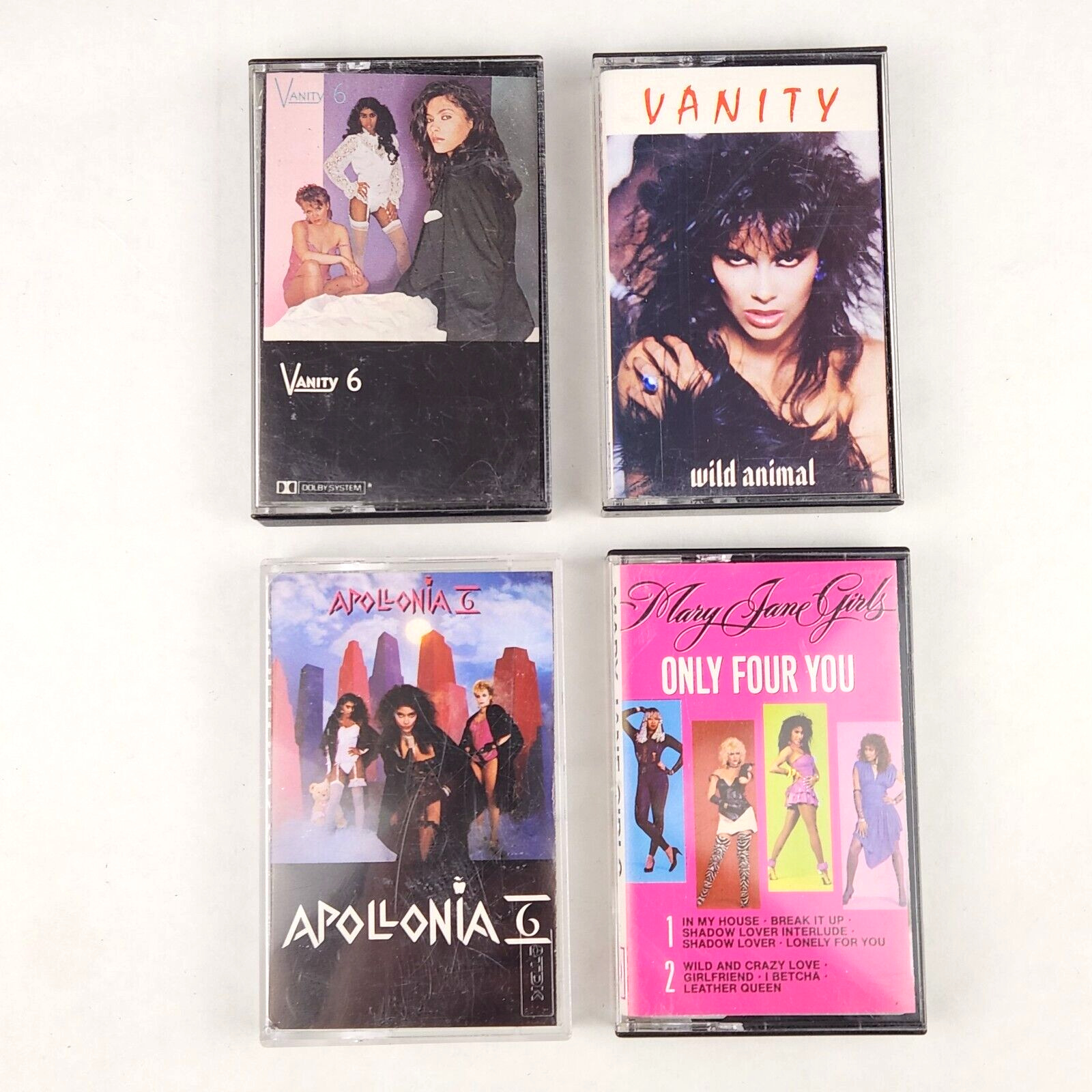 Apollonia 6, Vanity 6, Mary Jane Girls Cassette Tape Lot of 4 Vintage 80s 1980s