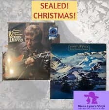 John Denver POEMS PRAYERS & PROMISES Vinyl Record Rocky Mountain Christmas 2 LOT picture