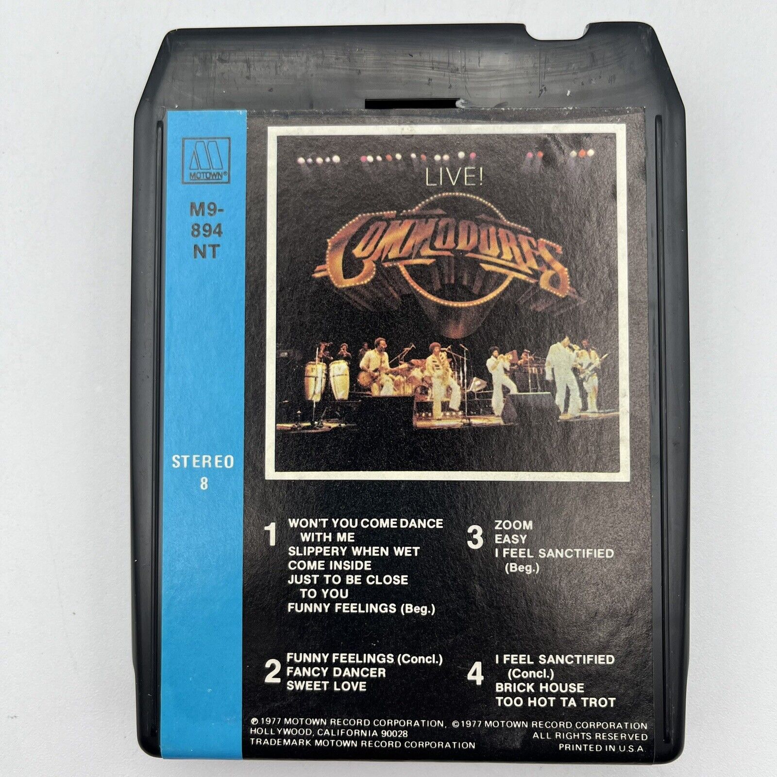 Commodores - Live  - Restored 8 Track Tape - New Pad and Splice