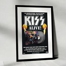 KISS Band Alive Vinyl Album A1 Poster KISS ALIVE II Destroyer Love Gun Creatures picture