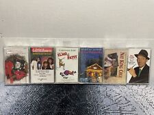 Vintage Christmas Cassettes Lot Of 6 Sealed New ( Bing  Crosby) (Nat King Cole)+ picture