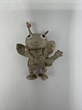 Alien Bee Silver Color Miniature Vintage Playing The Guitar Figure RARE picture