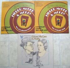 Fibber McGee Molly LP Vol 2 & 3 Doghouse '39 Picnic '50 & Nostalgia Lane 2 shows picture
