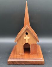 Vintage Amish Little Brown Church Music Box (Handmade) picture