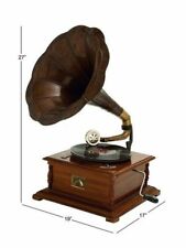 Antique HMV Fully Functional Gramophone Working Replica Vinyl Record Player Gift picture