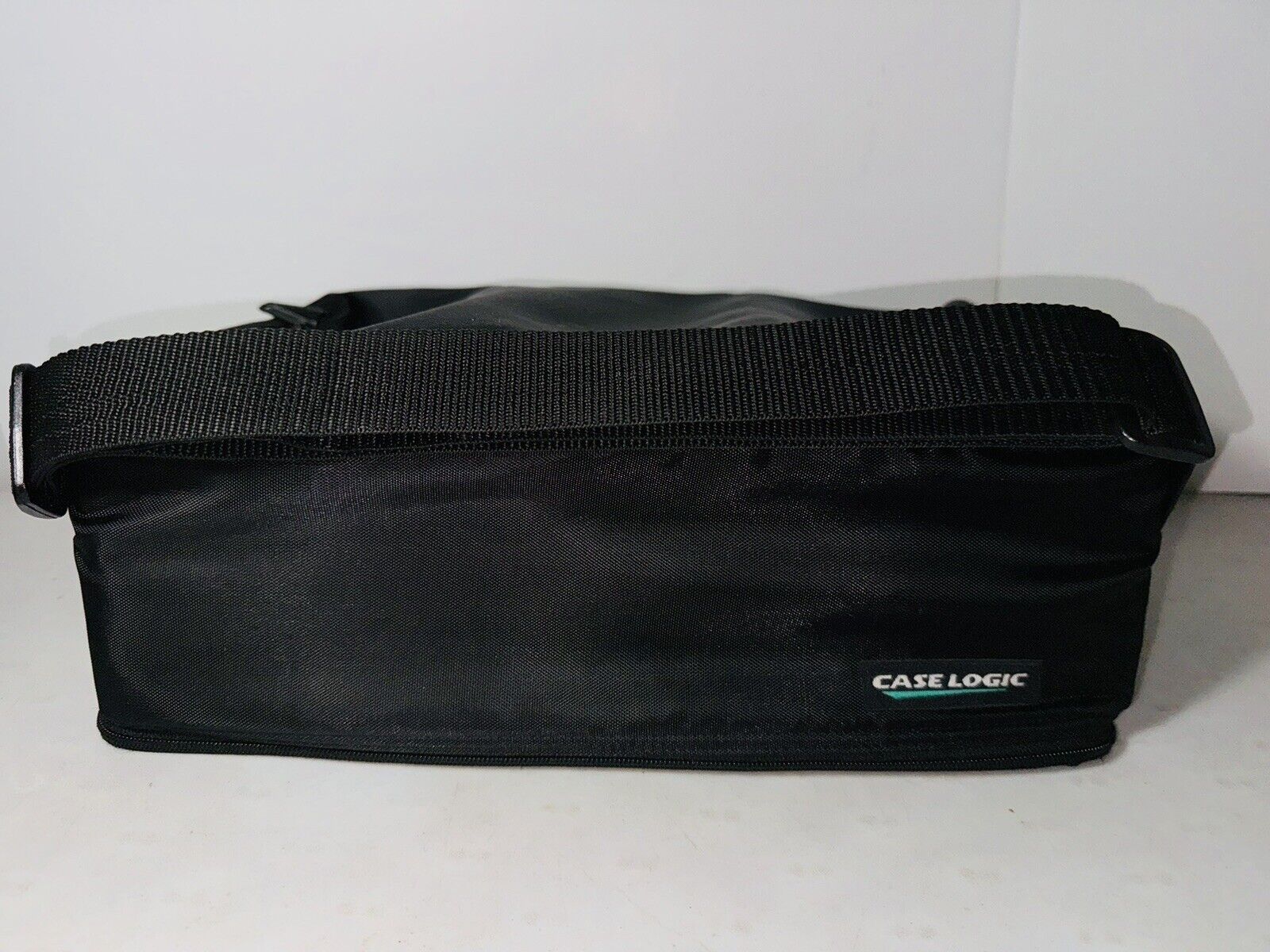 Case Logic 60 Cassette Tape Black Double Sided Carrying Case Bag Tote w/Strap VG