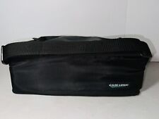 Case Logic 60 Cassette Tape Black Double Sided Carrying Case Bag Tote w/Strap VG picture