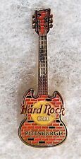 HARD ROCK CAFE PITTSBURGH RED & BLACK BRICK WALL INSIDE CAFE GUITAR PIN # 17272 picture