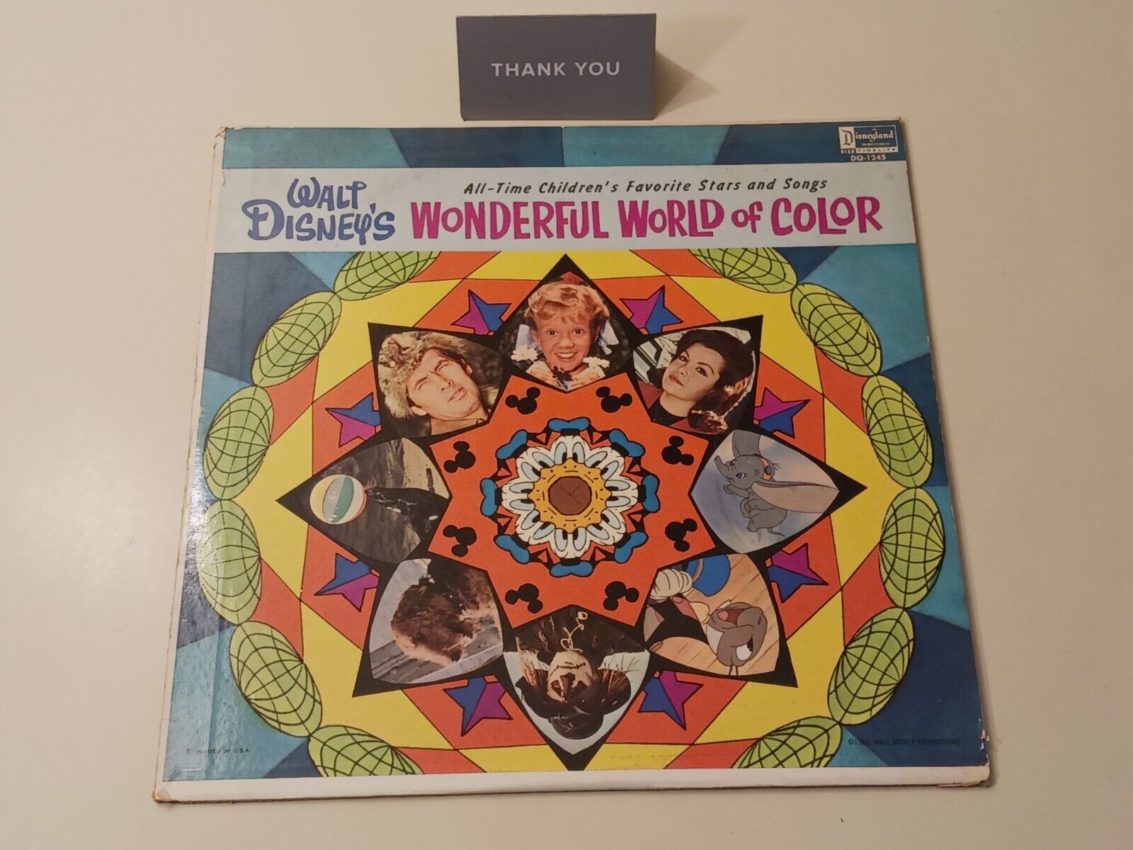 Walt Disney's Wonderful World of Color VINYL Disneyland Collectible LP Vintage