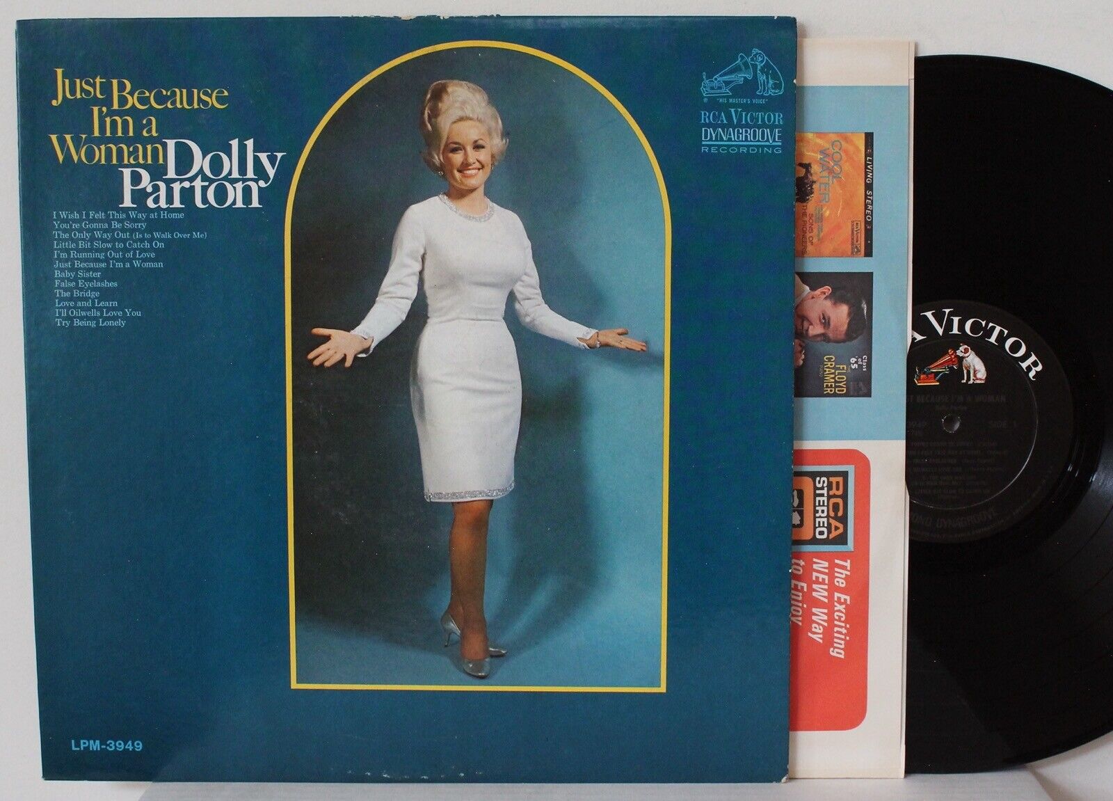 Dolly Parton LP “Just Because I’m A Woman” RCA Victor LPM 3949 ~ Mono NEAR MINT