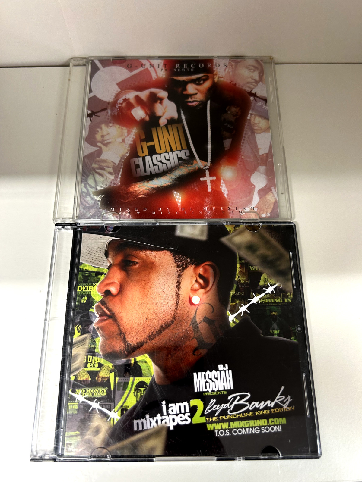 2x Mixtape Mix CD Lot G-Unit Classics DJ Messiah Lloyd Banks 50 Cent Mixtapes