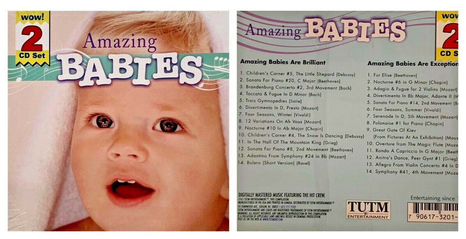 NEW Drew\'s Famous AMAZING BABIES ARE BRILLIANT MUSIC 2 CD Disc Set - Sealed