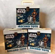(3) STAR WARS Record Tote Vintage Vinyl Records 45s Storage Box 1982 Disneyland picture