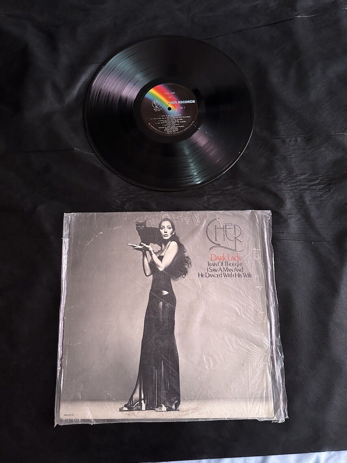 Service Collectors Cher Dark Lady LP Vinyl Record Original 1974 EX MCA 2113
