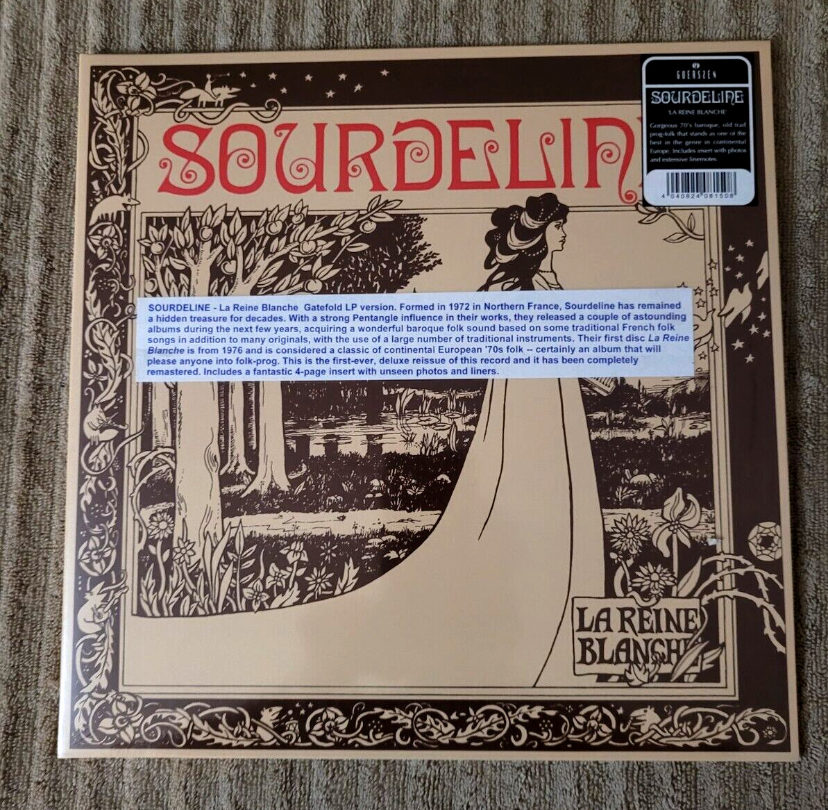 SOURDELINE: la reine blanche GUERSSEN LP. Brand New. Import Spain.Gatefold.