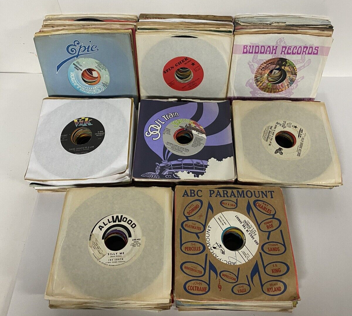 Huge Lot of 200 + Vintage 45 RPM Records 7\