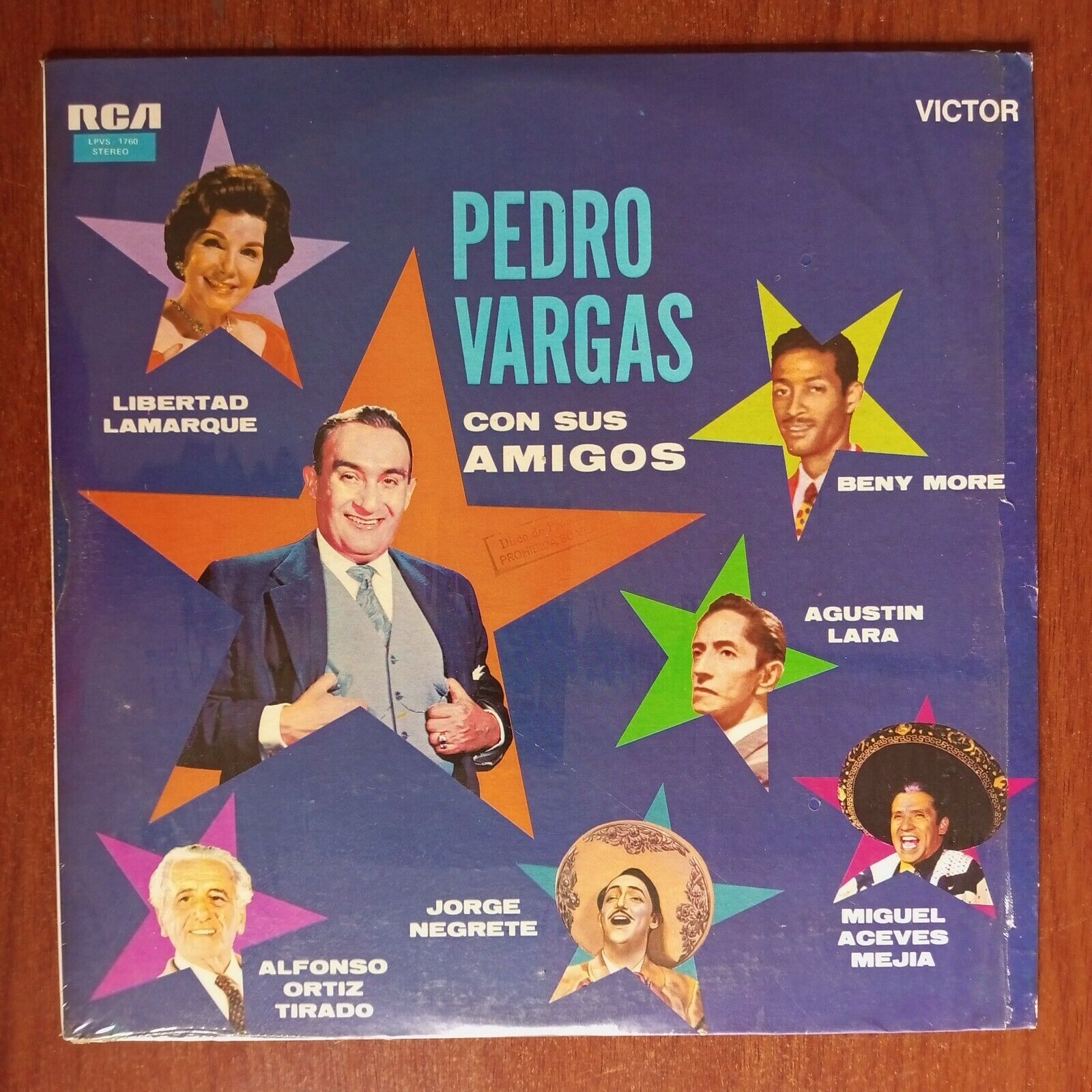Pedro Vargas Con Sus Amigos [1978] Vinyl LP Latin Mariachi Bolero