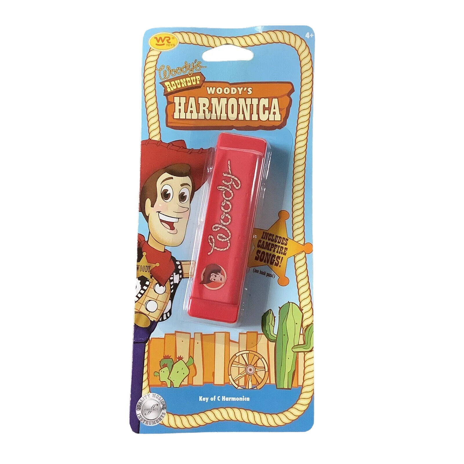 Disney Toy Story Roundup Woody Harmonica Key Of C Campfire Songs New 
