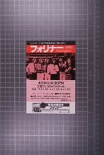 Foreigner Flyer Official Vintage Japanese Tour Promotion 1978 picture