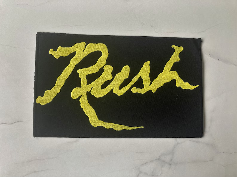RUSH LARGE VINTAGE PRINTED SEW ON PATCH FROM THE 1980\'s ROCK HEMISPHERES XANADU