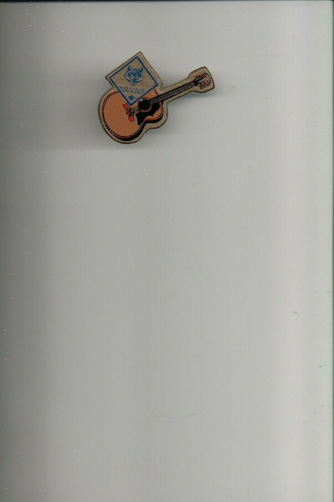 Cub Scout Guitar Hat Pin