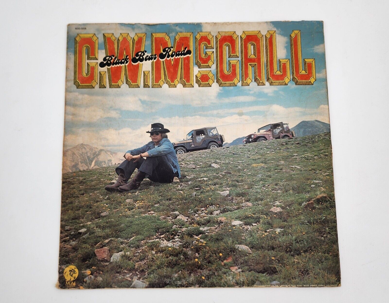 C.W. MCCALL BLACK BEAR ROAD 1975 MGM Records M3G-5008 Stereo LP   