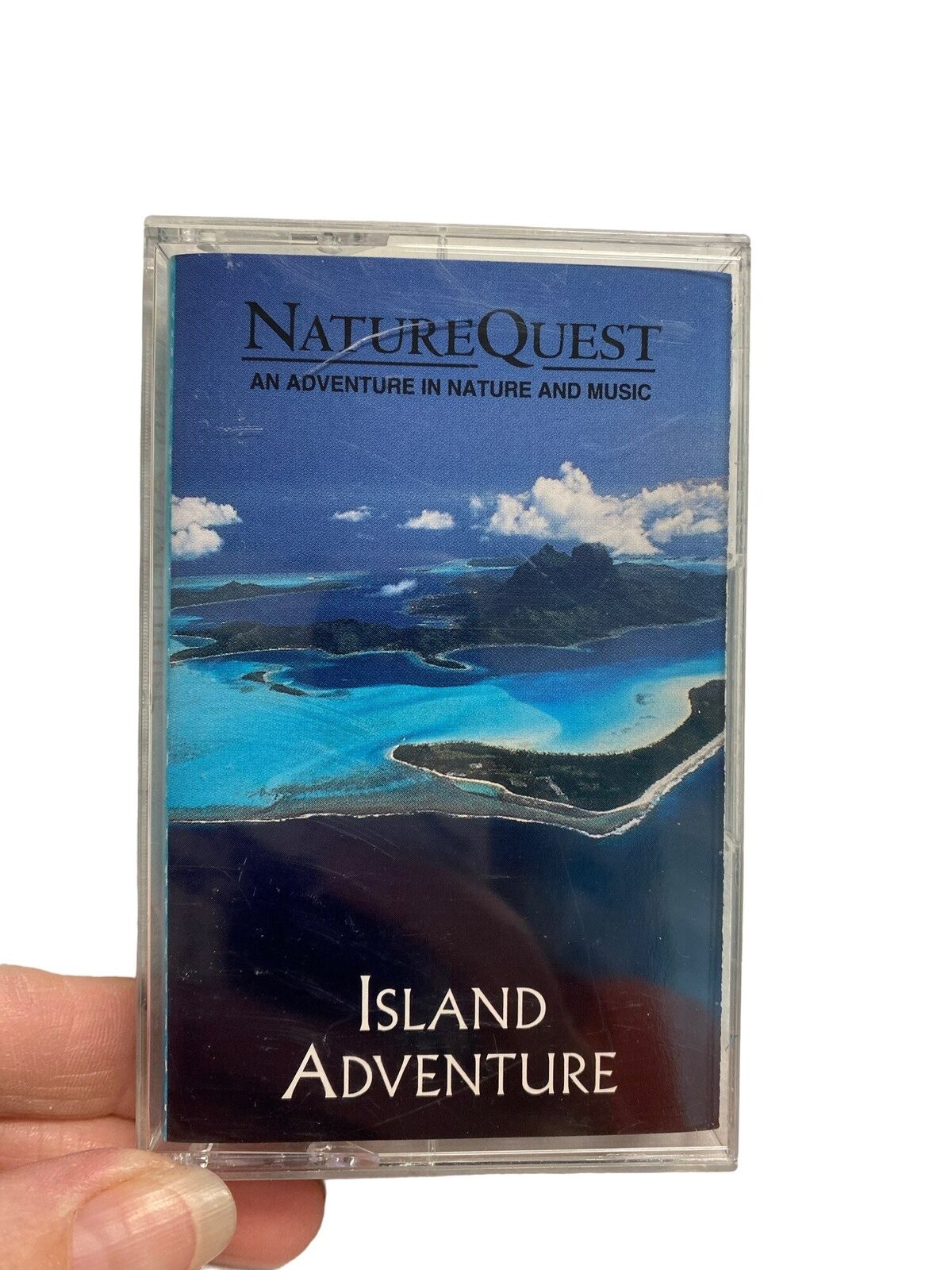 Vintage nature quest island adventure nature and music cassette tape