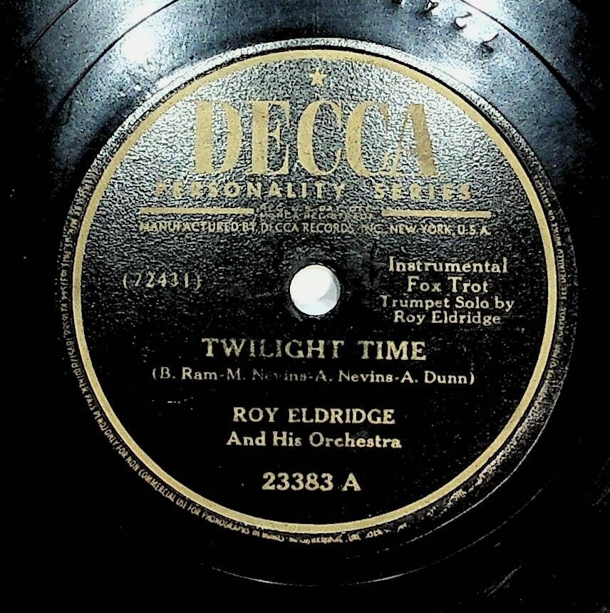 1945 Roy Eldridge Twilight Time Fish Market Decca 78 Record