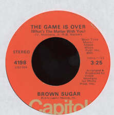 Brown Sugar - The Game Is Over on Capitol Northern Soul 45 picture