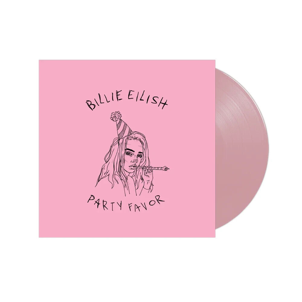 Billie Eilish - Party Favor/Hotline Bling 7” Pink LP Vinyl Record Ready To Ship