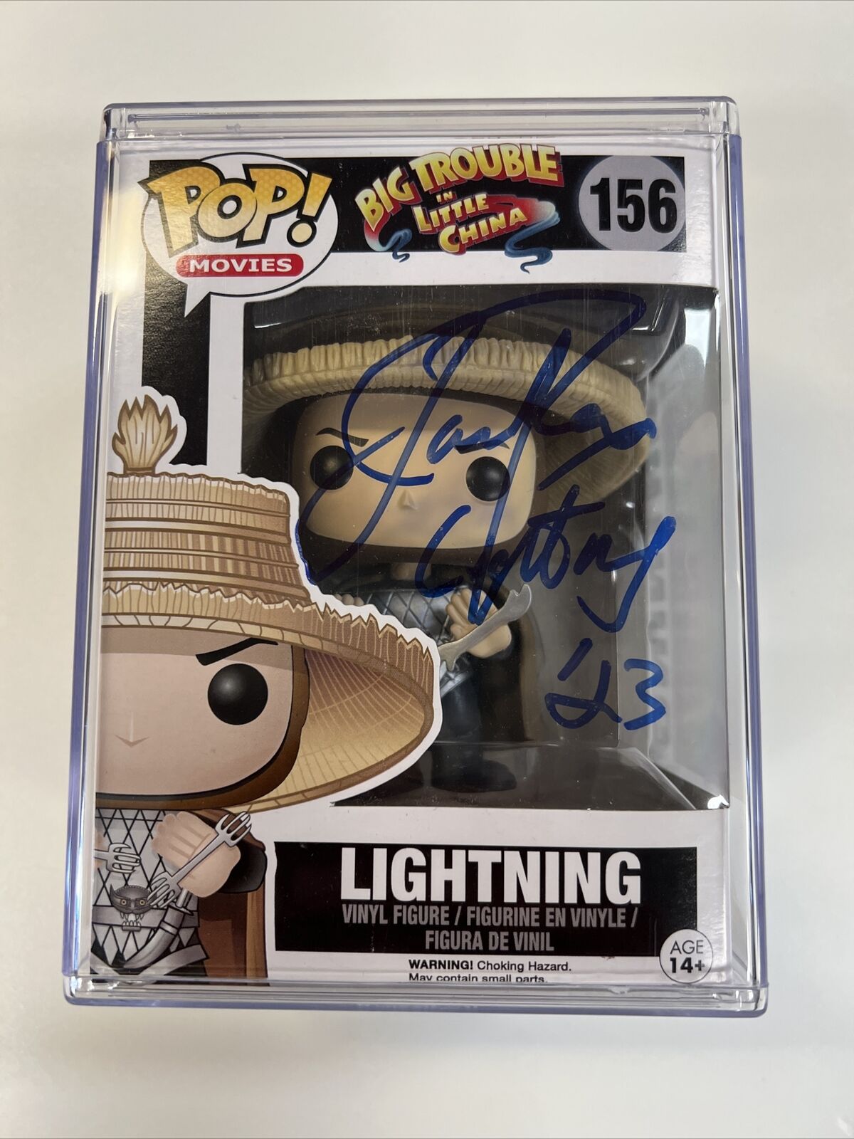 Funko Pop Big Trouble in Little China Lightning #156 RARE Signed By James Pax
