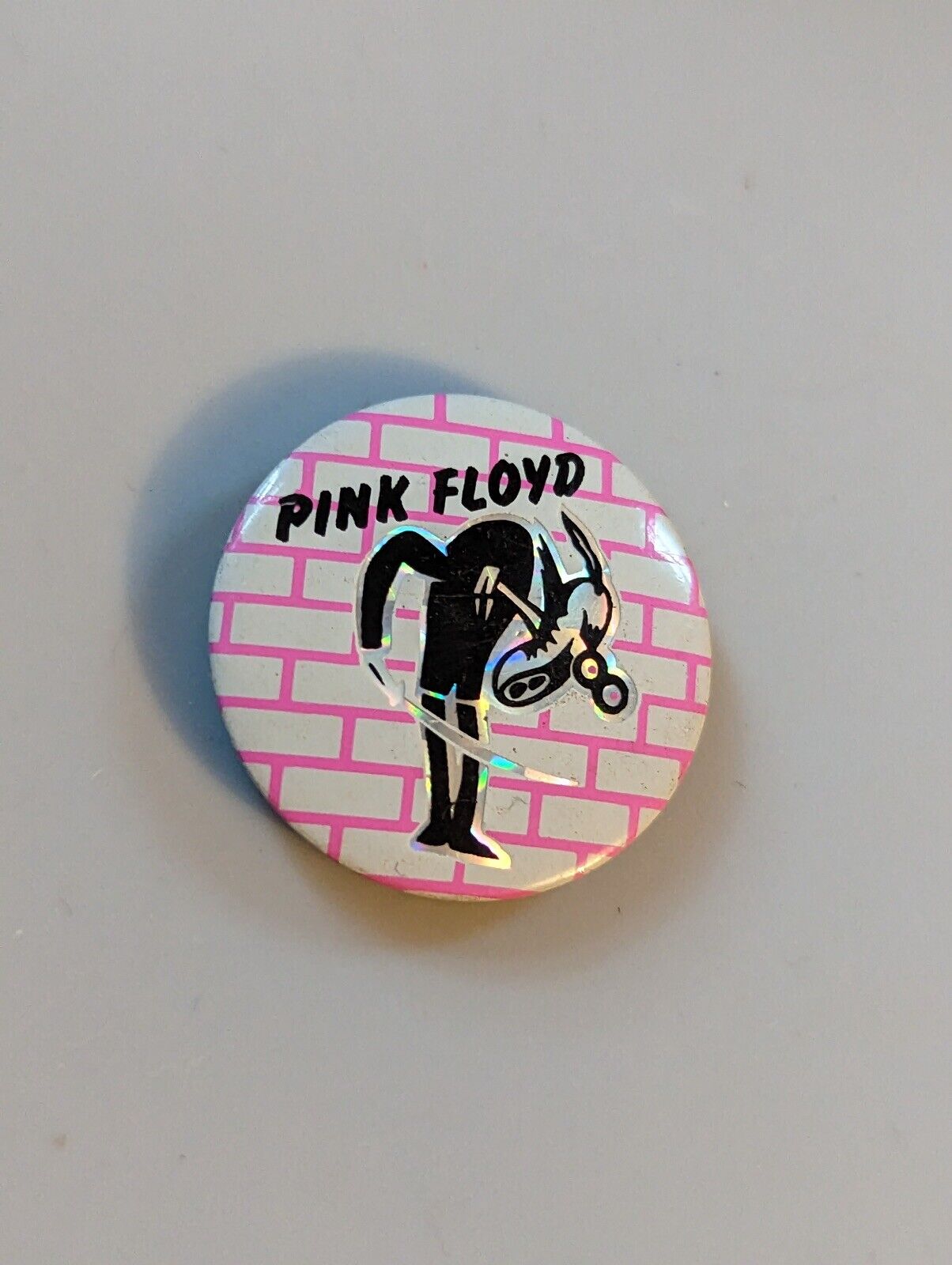 PINK FLOYD Pin Vintage 80s Original  band Pin Pinback Button Purchased 1986