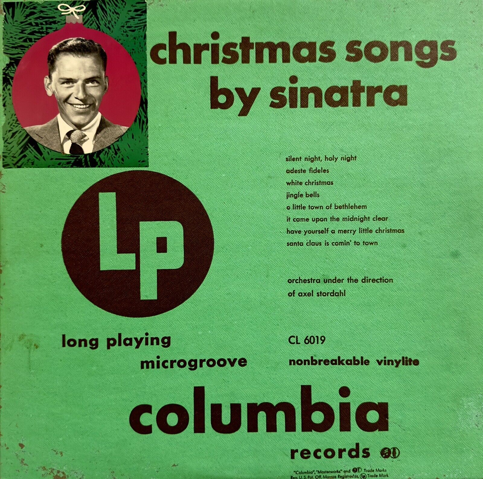 Frank Sinatra - Christmas Songs By Sinatra LP 78rpm 10” 1948 Columbia CL 6019