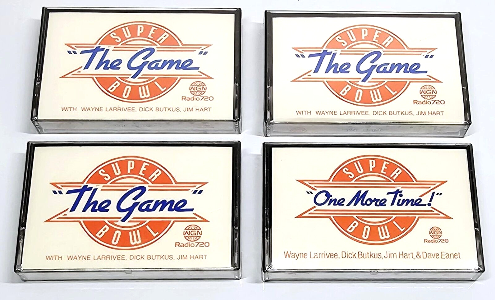 Chicago Bears Super Bowl 1986 Cassette Tapes WGN Radio 720 Sealed Bundle RARE
