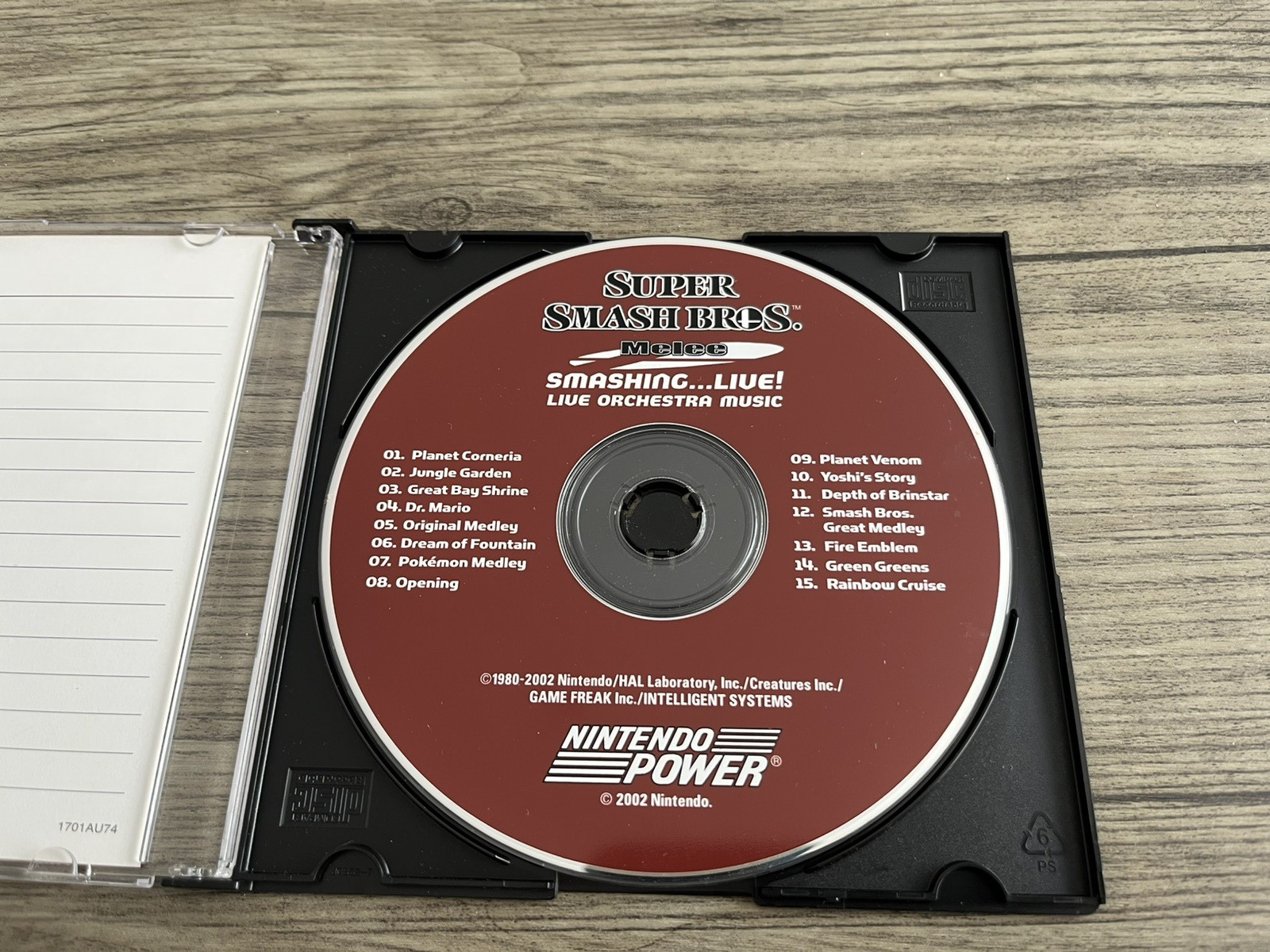 Super Smash Bros. Melee Smashing...Live CD Nintendo Power 2002 Live Orchestra