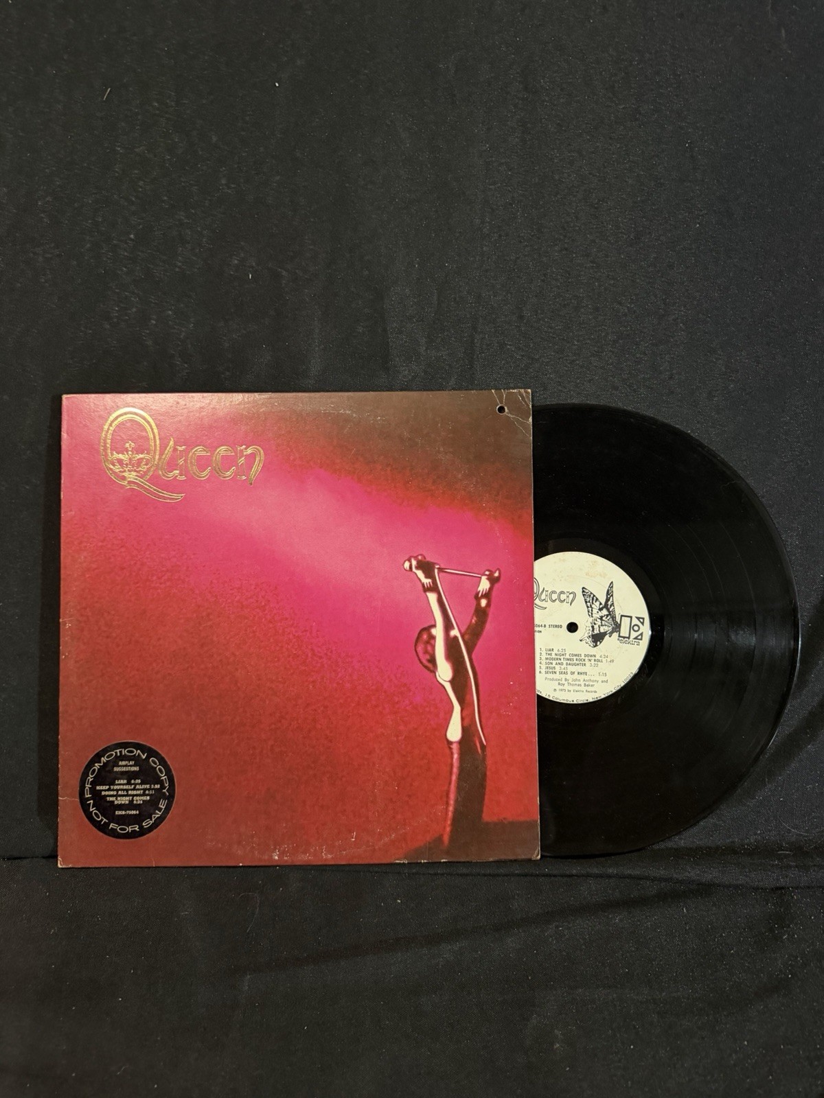 Queen (1st Album - Self Titled) White Label Promo Viny LP Record Album - Rare