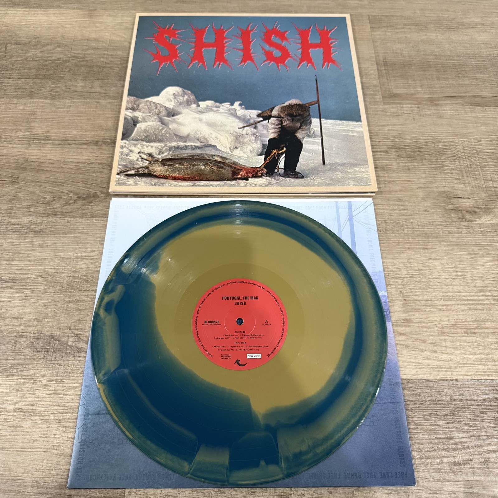 Portugal The Man Shish Vinyl LP Gold Navy Blood Records LE #84/500