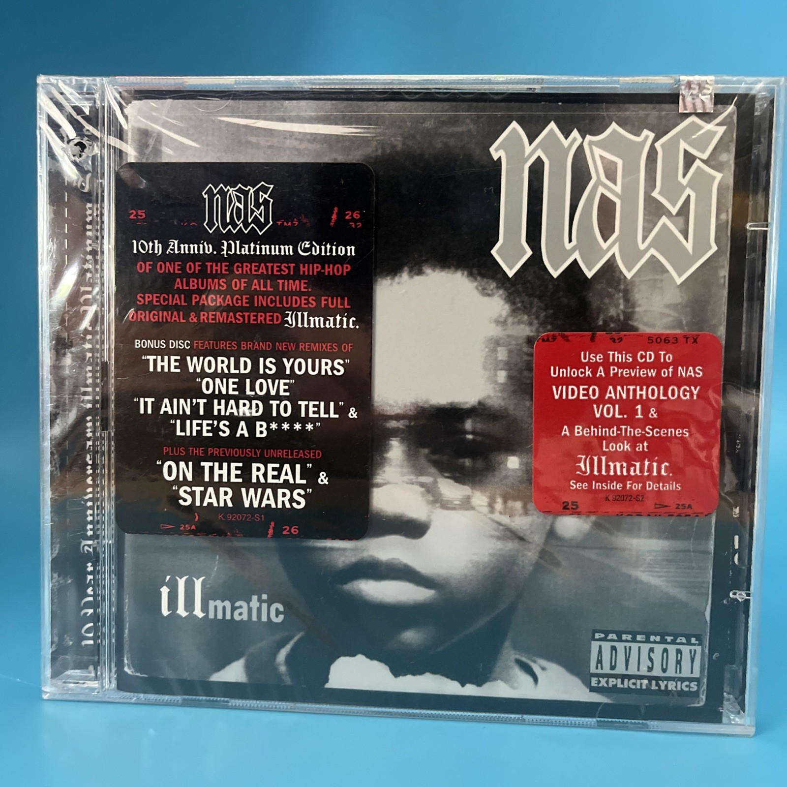 Nas Illmatic 10th Anniversary CD with bonus tracks videos 2004 Rare Edition NEW