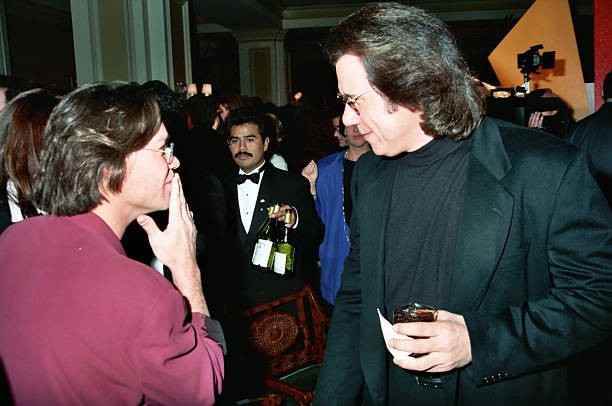 Eddie Van Halen John Larroquette at 1994 NBC TCA in Pasadena Calif- Old Photo