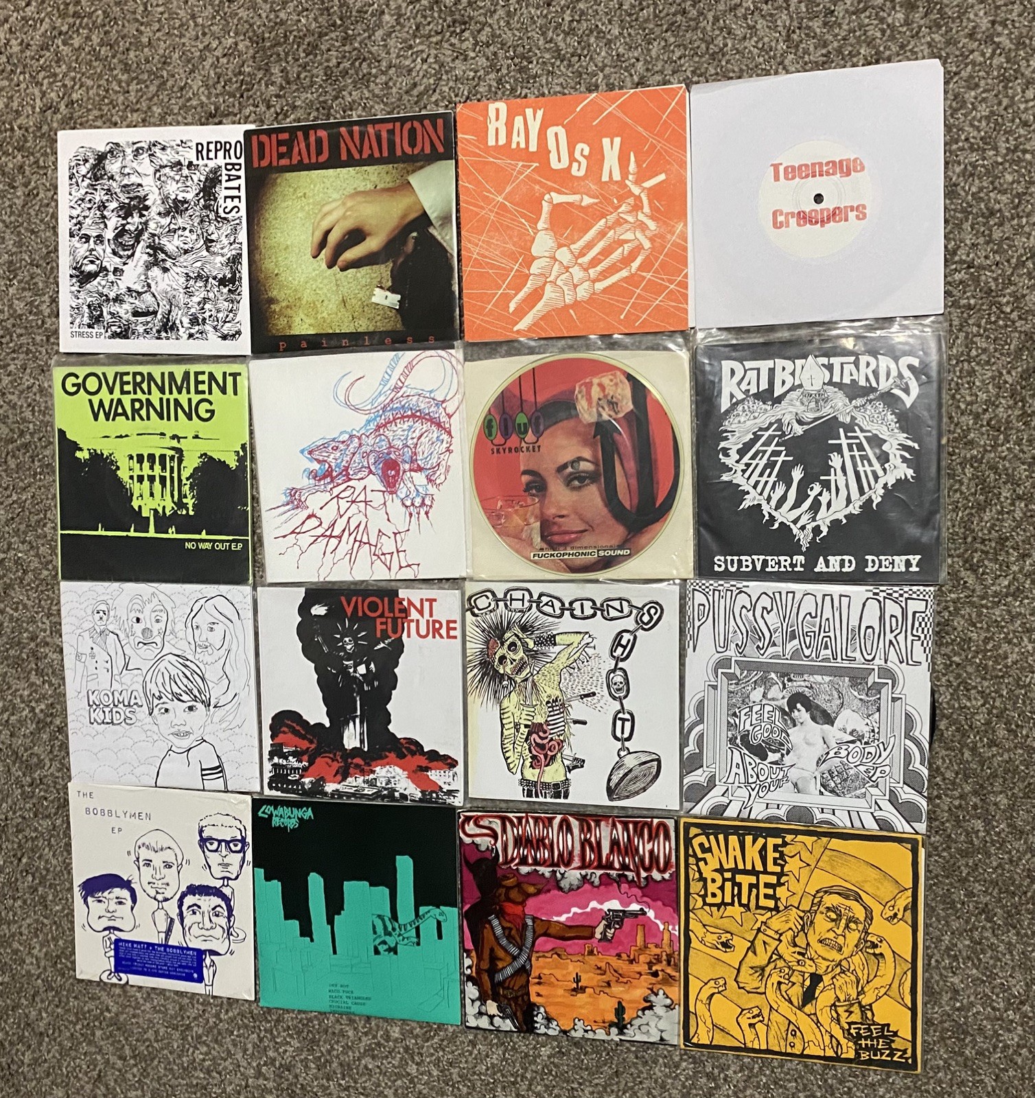 16 lot Punk Vinyl 7\