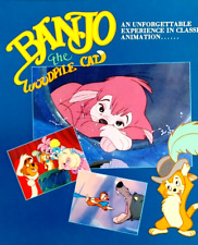 RARE Don Bluth Banjo The Woodpile Cat Mini Poster Promo Litho Print cel picture