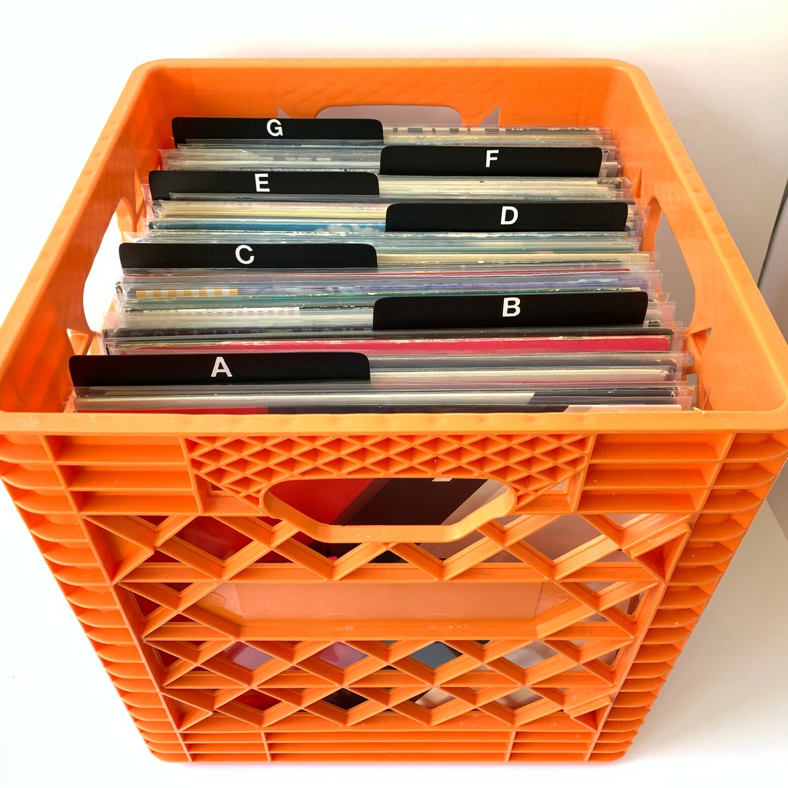 A to Z Black Alphabetical Vinyl Record LP Dividers [D.i.Y KIT] Do-it-yourself
